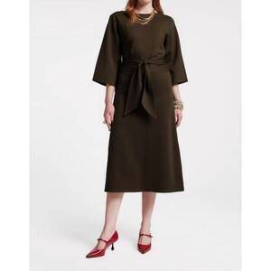 NEW FRANCES VALENTINE women's whitney wrap dress in olive